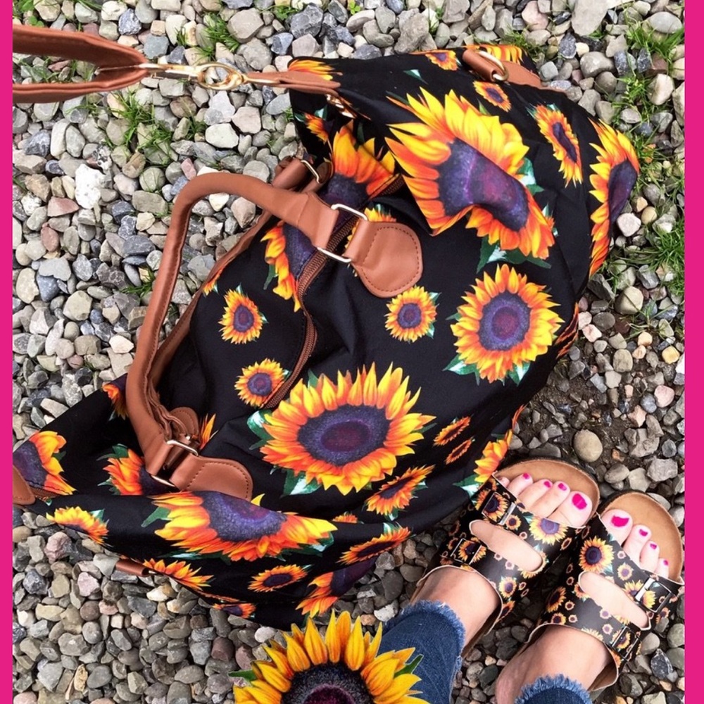 Sunflower duffel bag
